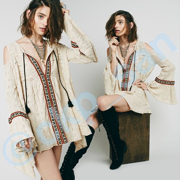 Free People For the Love of Flowers Tunic Sz XS - Picture 4 of 15